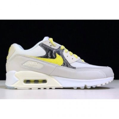 Nike Erkek Air Max 90 Prm Beyaz / Limon Koşu Ayakkabısı Türkiye - 44EJPGFK